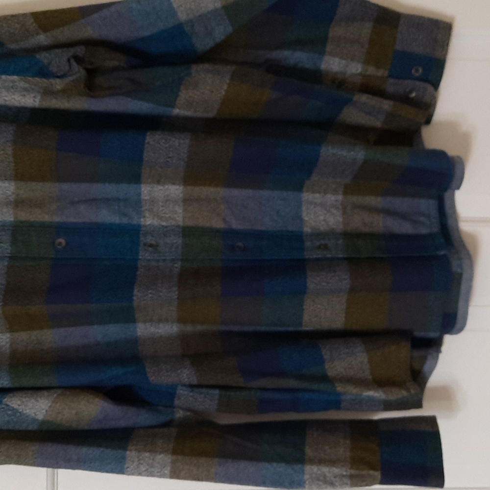 NWT TOMMY BAHAMA BURNT OLIVE CANYON BEACH FLANNEL SHIRT SZ 3LT. - Picture 4 of 16